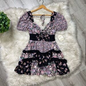 Altar’d State Aderny Patchwork Floral Dress